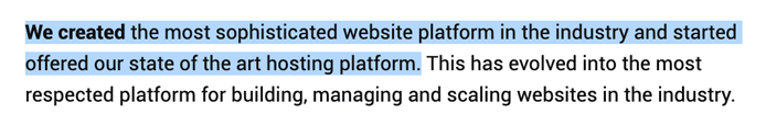 The most sophisticated platform, apparently.
