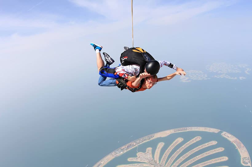 Justin Clifton Skydiving Dubai