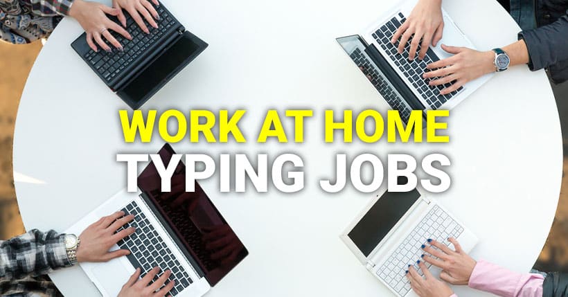 online typing work from home jobs