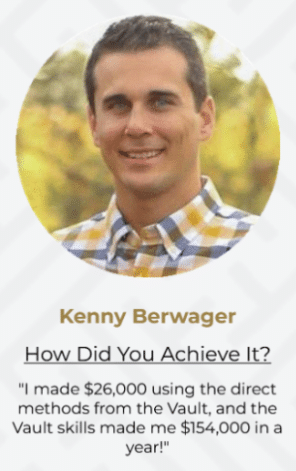 local marketing vault review kenny berwager student result