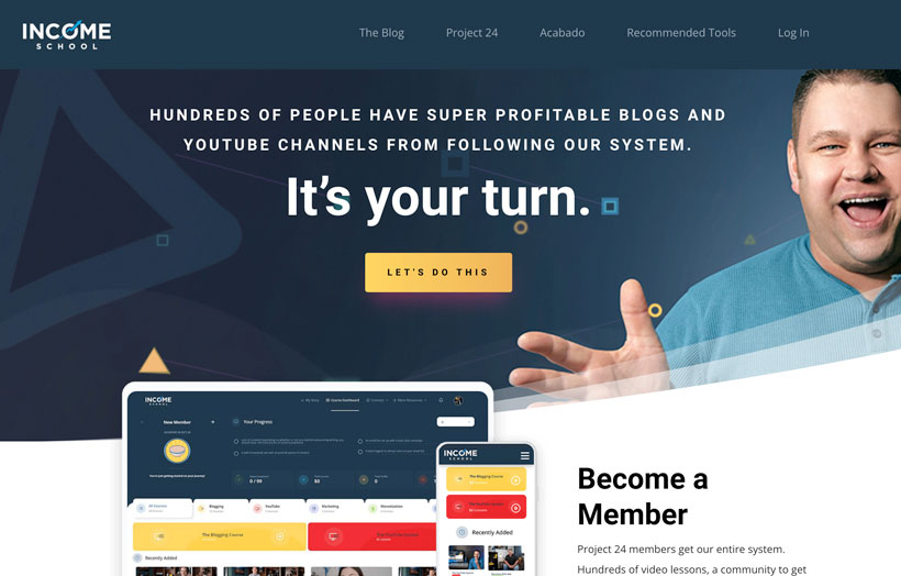 Income School homepage