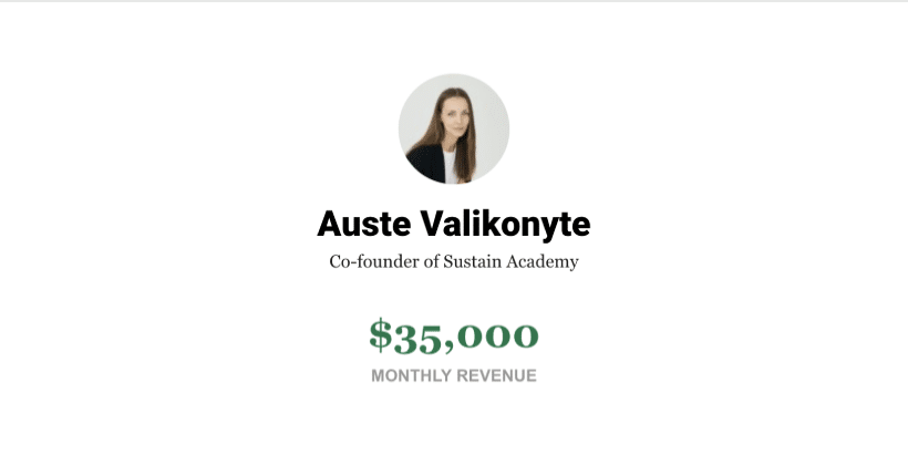 $35K/Month Sustainability Online Course