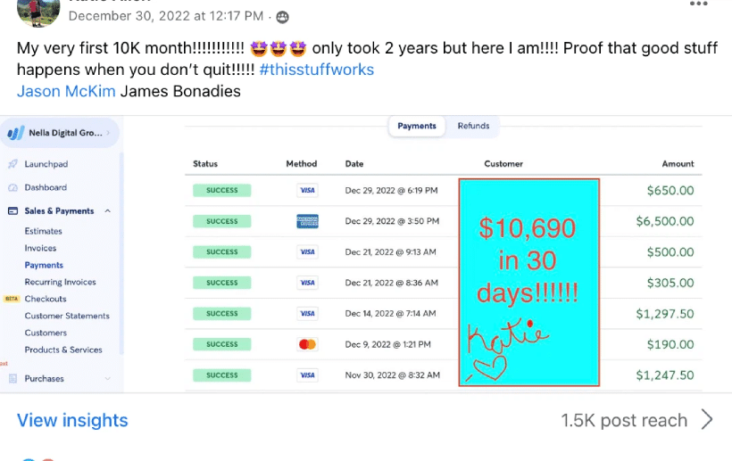 local marketing vault review first 10k student testimonial