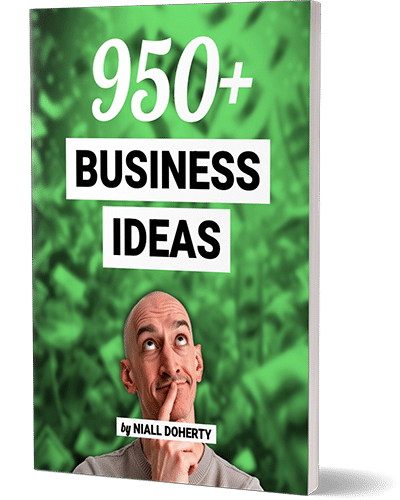 Book cover: 950+ business ideas by Niall Doherty